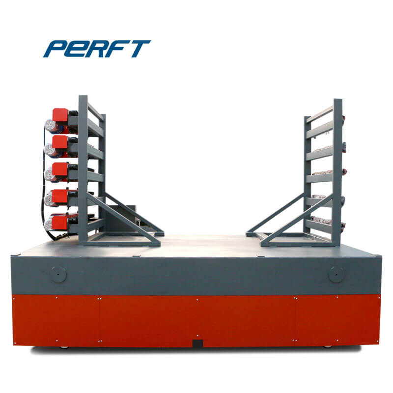 Rail transfer vehicle suitable for foundry industry to 